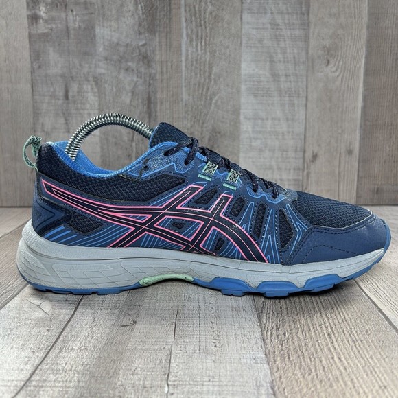 Asics GEL-Venture 7 Peacoat Women's Running Shoes Blue Pink Size 10 1012A476 - Picture 7 of 16